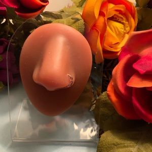 Lavender gem nose hoop
